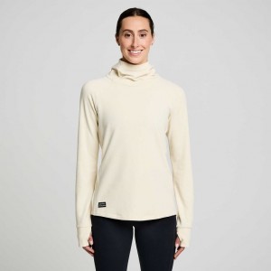 Beige Women's Saucony Triumph Tunic Hoodie | AUSTRALIA-NEWBR