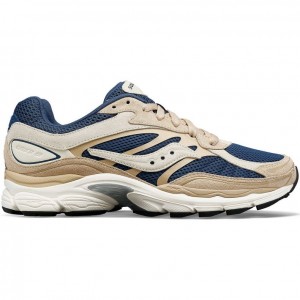 Beige / Blue Men's Saucony ProGrid Omni 9 Premium Trainer | AUS-GQKCV