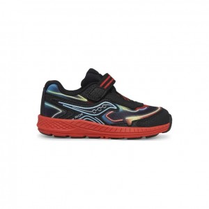 Black Little Kids' Saucony Ride 10 Jr. Sneaker | AUS-ZGOWB