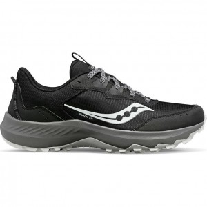 Black Men's Saucony Aura TR Trail Running Shoes | AUSTRALIA-ULXMP