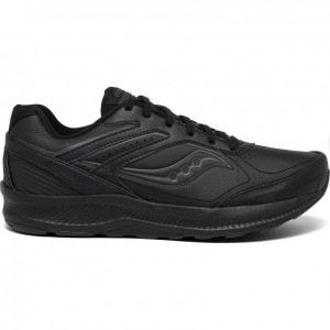 Black Men's Saucony Echelon Walker 3 Walking Shoes | AUSTRALIA-FJSUR