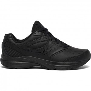 Black Men's Saucony Integrity Walker 3 Wide Running Shoes | AUSTRALIA-YZHIS