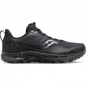 Black Men's Saucony Peregrine ICE+ 3 Running Shoes | AUS-OQXGK