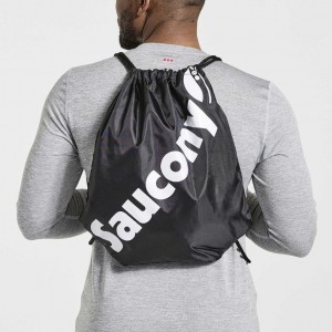 Black Men's Saucony String Bag | AUSTRALIA-YWNMC