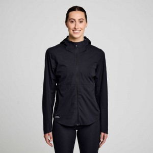 Black Women's Saucony Runshield Jacket | AUSTRALIA-CPYJI