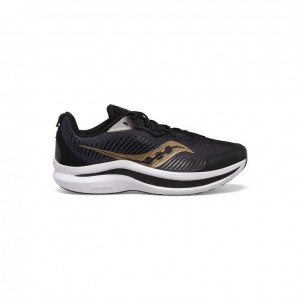 Black / Gold Big Kids' Saucony Endorphin KDZ Sneaker | AUS-WCPEL