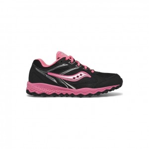 Black / Pink Big Kids' Saucony Cohesion TR14 Lace Sneaker | AUSTRALIA-SXCKU