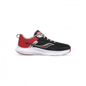 Black / Red Big Kids' Saucony Axon 3 Sneaker | AUSTRALIA-RASJZ