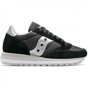 Black / Silver Women's Saucony Jazz Triple Trainer | AUSTRALIA-YILCF