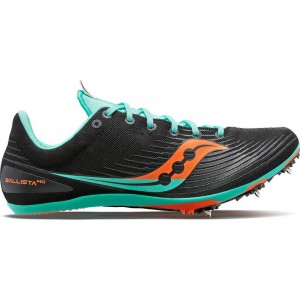 Black / Turquoise Women's Saucony Ballista MD Running Shoes | AUSTRALIA-QTYHF