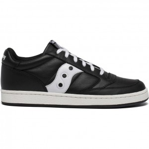 Black / White Men's Saucony Jazz Court Trainer | AUSTRALIA-UYGTA