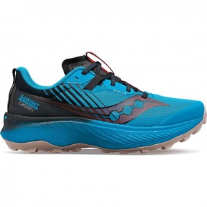 Blue Men's Saucony Endorphin Edge Trail Running Shoes | AUS-FJSAX