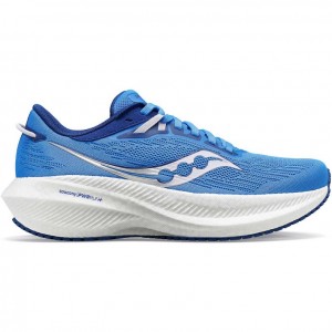 Blue Women's Saucony Triumph 21 Running Shoes | AUS-GQNOD