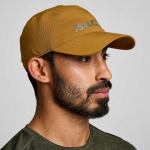 Brown Men's Saucony Outpace Hat | AUS-UMVGD