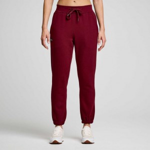 Burgundy Women's Saucony Recovery Jogger | AUSTRALIA-MBVZW