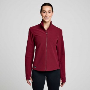 Burgundy Women's Saucony Triumph Jacket | AUSTRALIA-WOJTX