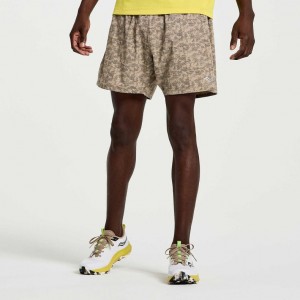 Camo Men's Saucony Outpace 5" Shorts | AUSTRALIA-FLOTV