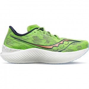 Green Women's Saucony Endorphin Pro 3 Running Shoes | AUS-ITCXG