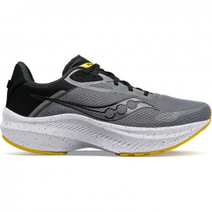 Grey Men's Saucony Axon 3 Running Shoes | AUS-AHGVO