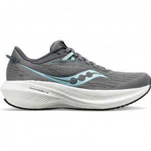 Grey Women's Saucony Triumph 21 Running Shoes | AUS-DALQZ