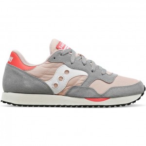 Grey / Pink Women's Saucony DXN Trainer | AUS-SFPNI