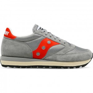 Grey / Red Men's Saucony Jazz 81 Trainer | AUS-LWNSX