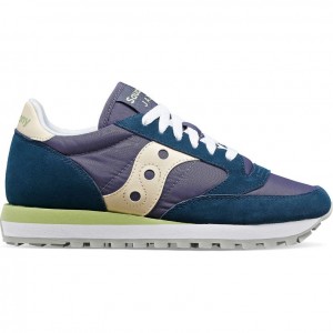 Navy Women's Saucony Jazz Original Trainer | AUS-VJXQM