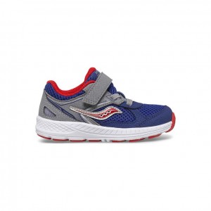 Navy / Grey Little Kids' Saucony Cohesion 14 A/C Jr. Sneaker | AUSTRALIA-XDQCK