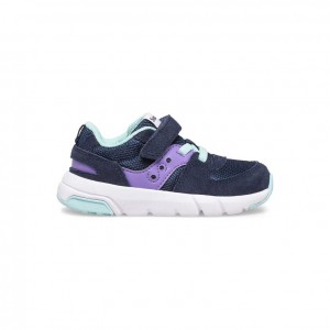 Navy / Purple Little Kids' Saucony Jazz Lite 2.0 Sneaker | AUSTRALIA-WZYMF