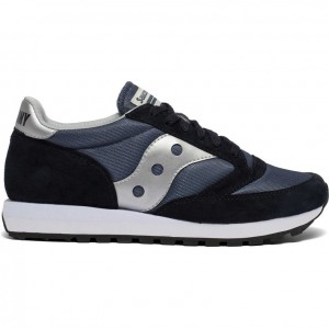 Navy / Silver Men's Saucony Jazz 81 Trainer | AUS-BMPWT