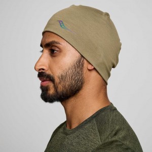 Olive Men's Saucony Solstice Beanie | AUS-PFUCO