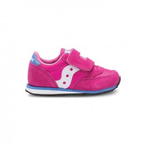 Pink Big Kids' Saucony Jazz Hook & Loop Sneaker | AUS-INCXD