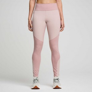 Pink Women's Saucony Runshield Tight | AUS-ONRGE