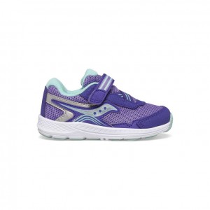 Purple Big Kids' Saucony Ride 10 Jr. Sneaker | AUS-QCKAY