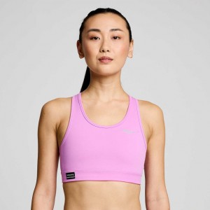 Purple Women's Saucony Fortify Bra | AUSTRALIA-ZRCBN