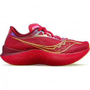 Red Women's Saucony Endorphin Pro 3 Running Shoes | AUSTRALIA-YXEJG