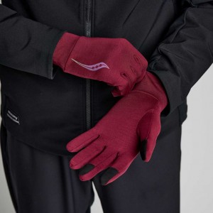 Red Women's Saucony Solstice Gloves | AUSTRALIA-ZNHPR