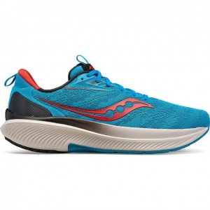 Turquoise Men's Saucony Echelon 9 Running Shoes | AUS-JGHXT