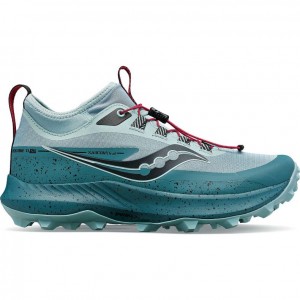 Turquoise Women's Saucony Peregrine 13 ST Trail Running Shoes | AUSTRALIA-KEGJM