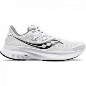 White Men's Saucony Guide 16 Running Shoes | AUS-JNAYO