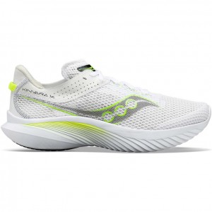 White Men's Saucony Kinvara 14 Running Shoes | AUS-KQXVN