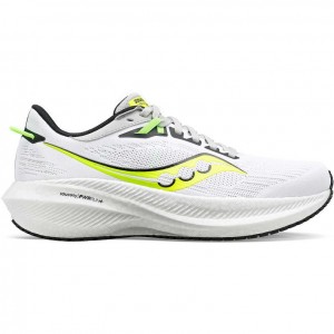 White Men's Saucony Triumph 21 Running Shoes | AUSTRALIA-HUJIZ