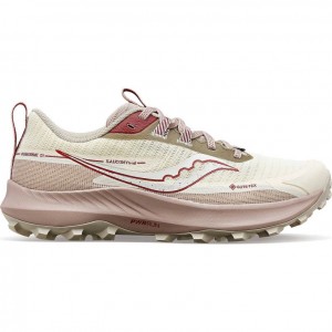 White Women's Saucony Peregrine 13 GTX Trail Running Shoes | AUS-SCZUK