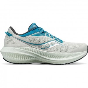 White Women's Saucony Triumph 21 Running Shoes | AUS-YAFKN