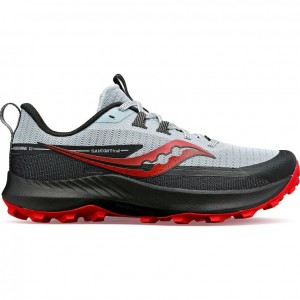 White / Black Men's Saucony Peregrine 13 Trail Running Shoes | AUS-CLEVF