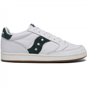 White / Green Men's Saucony Jazz Court Trainer | AUS-LAGNU