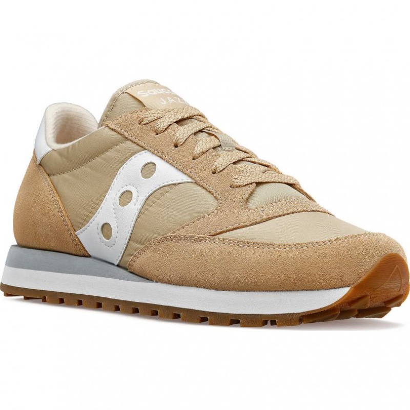 Beige Women's Saucony Jazz Original Trainer | AUS-PGWEZ