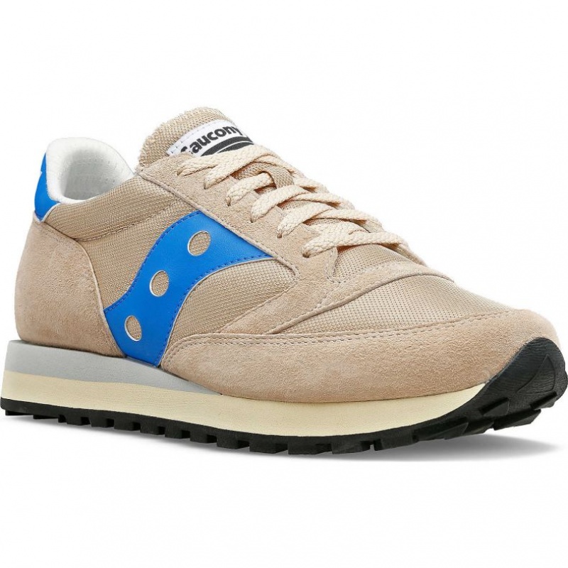 Beige / Blue Men's Saucony Jazz 81 Trainer | AUSTRALIA-PJWHN