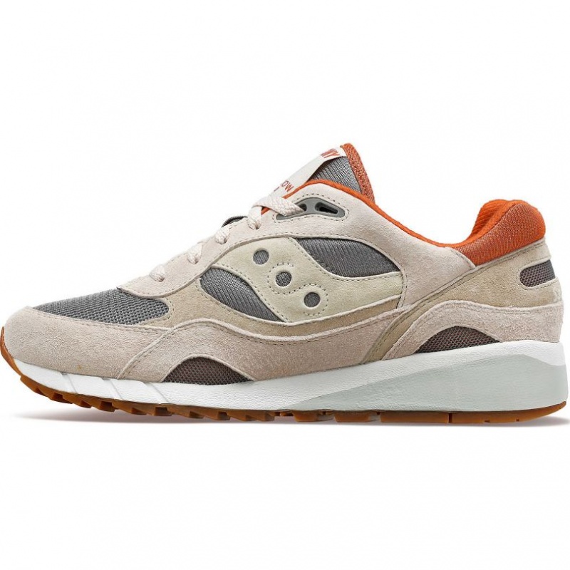 Beige / Grey Men's Saucony Shadow 6000 Trainer | AUSTRALIA-SYLZK