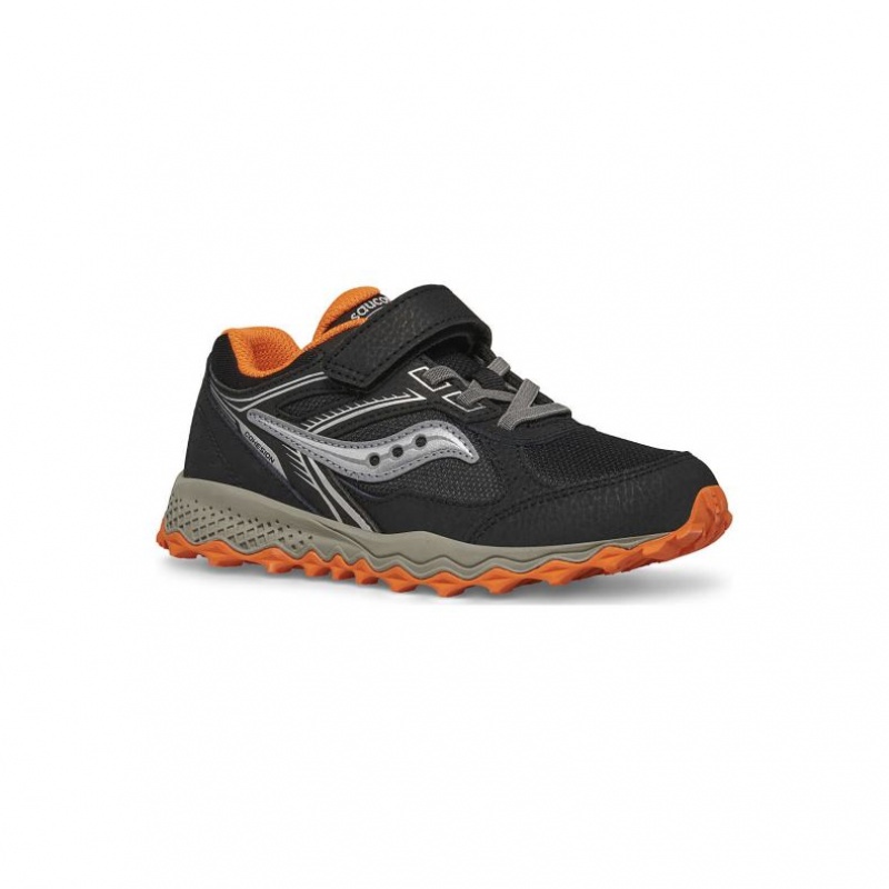 Black Big Kids' Saucony Cohesion TR14 A/C Sneaker | AUS-QMFYH